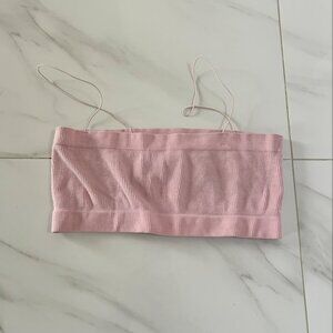 Pink Essentials Bandeau Skinny Strap Top
